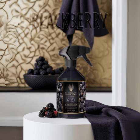 Böğürtlen Oda ve Ortam Kokusu Sprey 500 ml – Tatlı, Ferah ve Meyvemsi Esinti | Elegance Home Fragrance